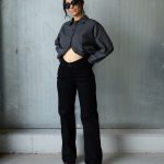 Wide Leg Τζιν Bella Ψηλόμεσο Μαύρο