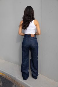 Wide Leg Τζιν Bella Ψηλόμεσο Σκούρο Μπλε - Image 2