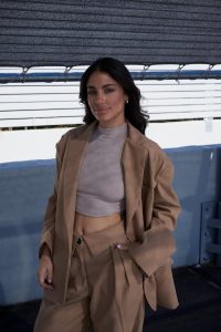 Oversized Μπλειζερ Girlboss Καφέ