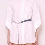 Leather Tag Chain Belt