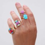 Color stones ring AAN835