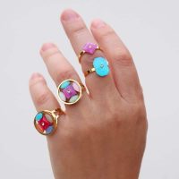 Color stones ring AAN835