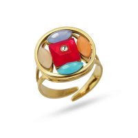 Color stones ring AAN835 - Image 2