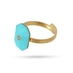 Color stone ring AAN837