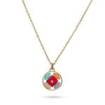 Color stone necklace BCO431