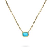 Color stone necklace BCO467