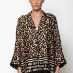 "Cheetah" Πουκάμισο σατέν animal print