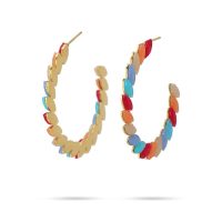 Color stone hoops CPE073 - Image 2