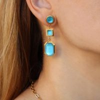 Color stones earrings CPE169 - Image 5