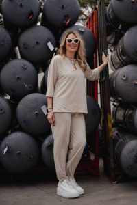 STRAIGHT PIQUE TROUSERS - Image 5