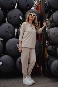 STRAIGHT PIQUE TROUSERS - Image 6