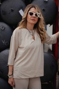 STRAIGHT PIQUE TROUSERS - Image 8