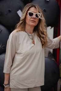 STRAIGHT PIQUE TROUSERS - Image 9