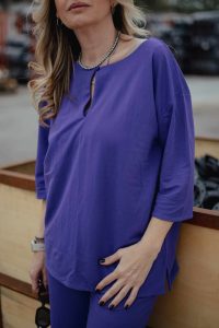 MODAL WRAP NECKLINE TOP - Image 15