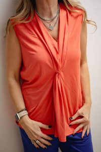 MODAL WRAP NECKLINE TOP - Image 3