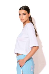 Cotton T-Shirt With C-THROU Print - Image 2