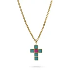 Rose Necklace in Green