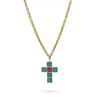 Rose Necklace in Green