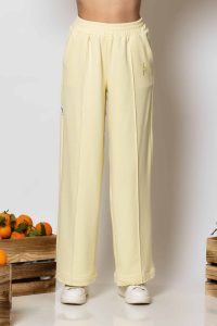 "Geitonia" Wide-leg logo embroidered pants - Image 3