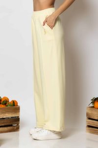"Geitonia" Wide-leg logo embroidered pants - Image 4