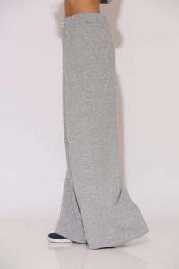 "Howdy" Knitted rib Wide-leg pants - Image 3