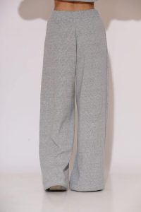 "Howdy" Knitted rib Wide-leg pants - Image 2