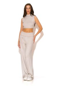 "Darlin" Knitted rib Loose Pants - Image 5