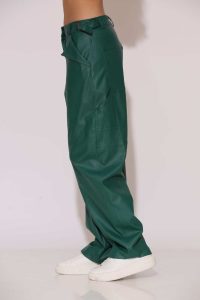 "Magnolia" Baggy Faux leather cargo pants - Image 3