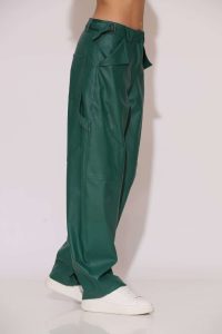 "Magnolia" Baggy Faux leather cargo pants - Image 6