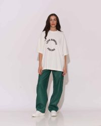 "Magnolia" Baggy Faux leather cargo pants