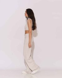 "Darlin" Knitted Logo Embroidered Crop top - Image 4