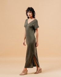 DRESS MARGAUX KAKI - Image 3
