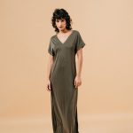 DRESS MARGAUX KAKI