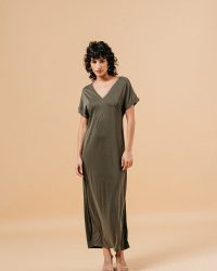 DRESS MARGAUX KAKI