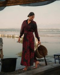 Wine Panthera Skirt