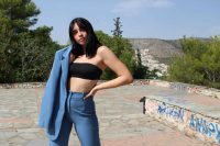 Savanna Pants In Baby Blue - Image 2