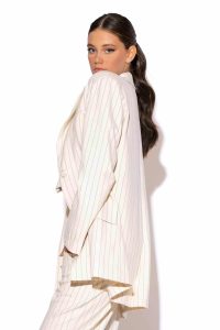 Lucia Pinstriped Blazer - Image 3