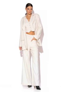 Lucia Pinstriped Blazer - Image 5