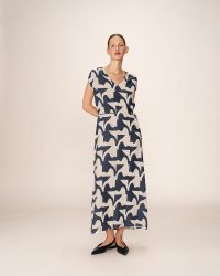 LONG DRESS MARINE PENSEE - Image 3