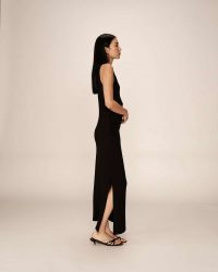 LONG DRESS NOIR PISTACHE - Image 5