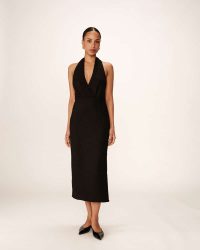 MID-LONG DRESS NOIR PERLA