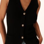 WAISTCOAT NOIR PANAMA