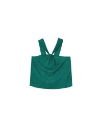 WOVEN TOP ECRU MOSS - Image 6