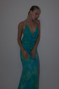 Irena Blue Floral Maxi Mermaid Dress - Image 7