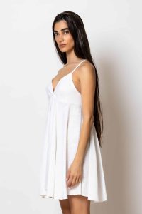 "Bougada" Linen mini camisole dress - Image 3