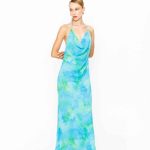 Irena Blue Floral Maxi Mermaid Dress