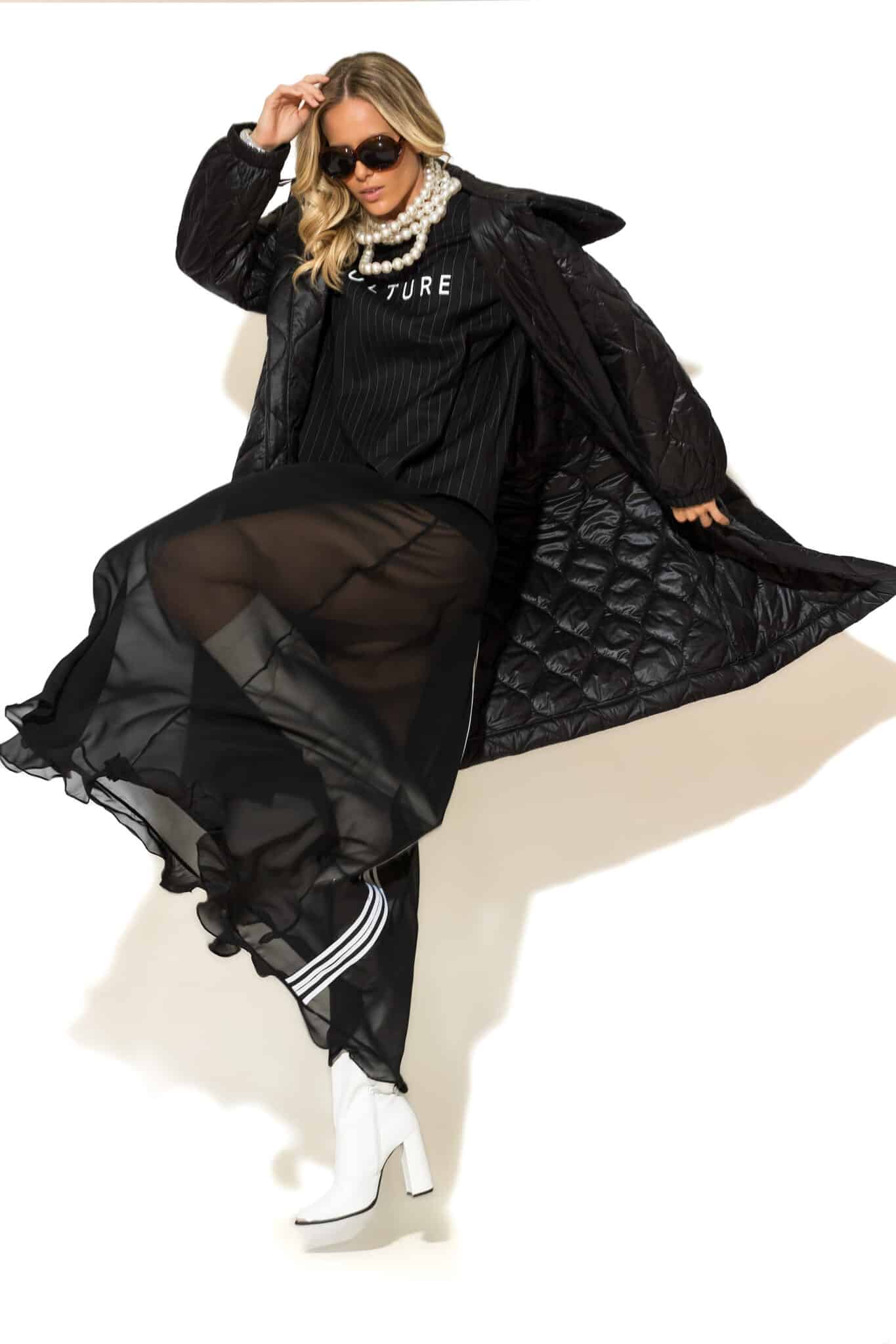 2519017-189-Puffer-Coat.jpg "Rust" Μακρύ Παλτό Puffer Με Τσέπες - Image 1