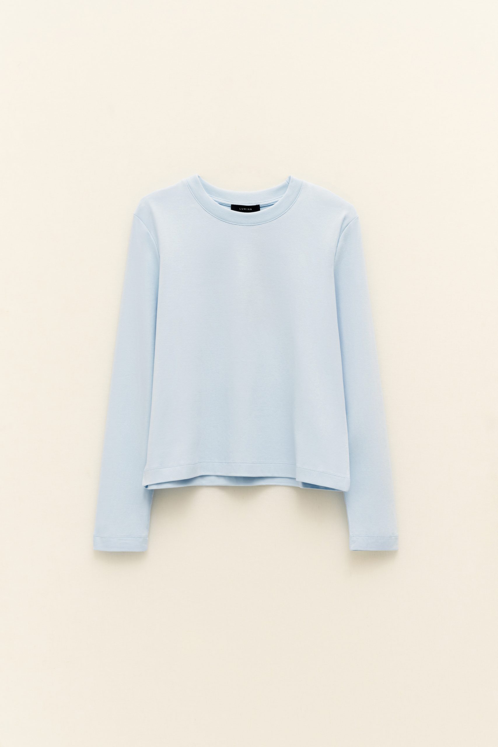 crew-neck-sweater-in-cotton-blend Gilian T-Shirt - Image 1