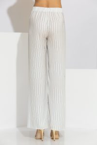 Gardenia Ριγέ Παντελόνα Σατέν με Signature Print - Image 3