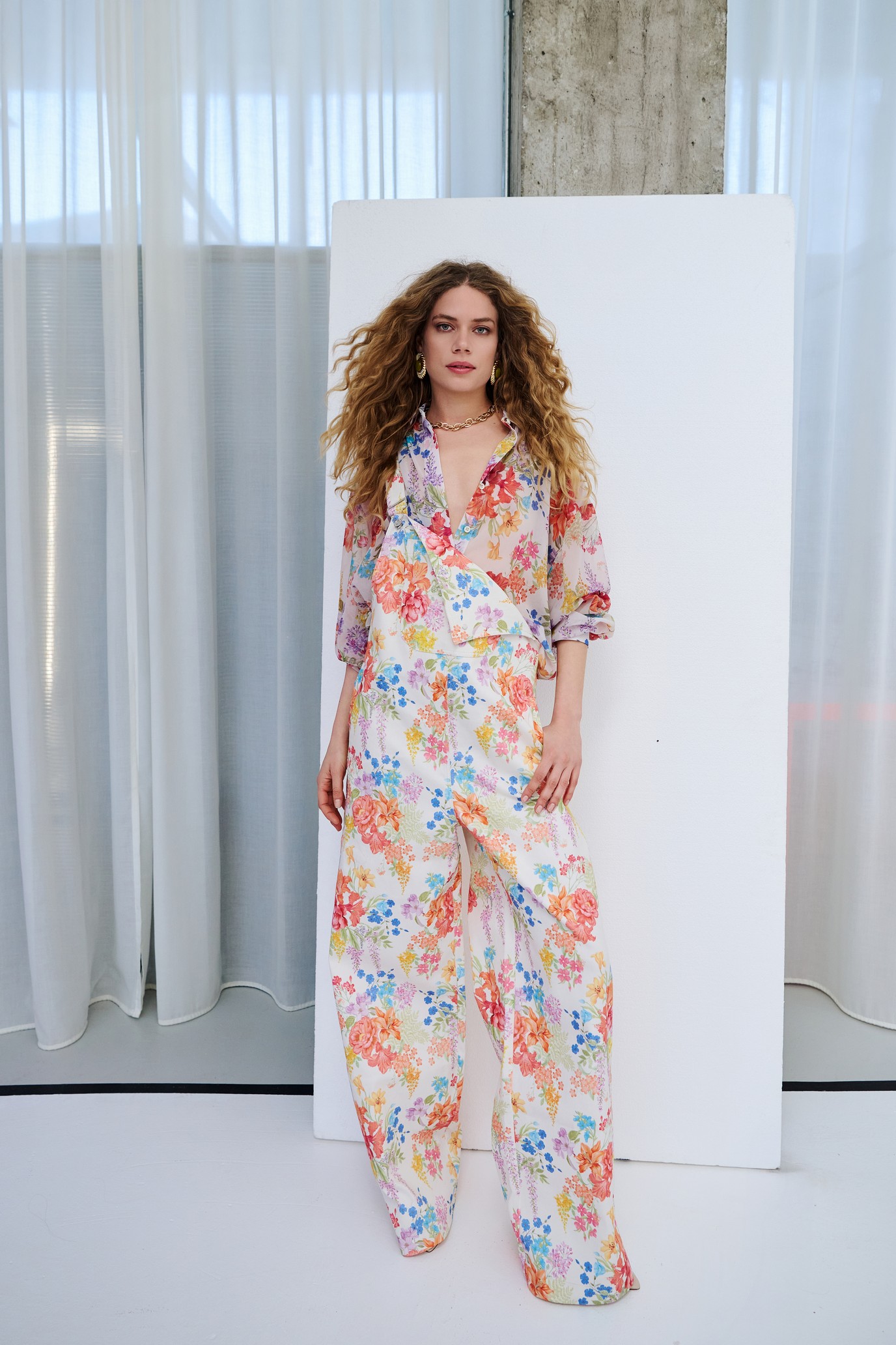 Iraida-Sunspell-Denim-Jumpsuit-White-1 Sunspell white denim jumpsuit - Image 1